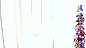 Kimmy Lee unwraps her Christmas gift of a huge cock for pov blowjob deepthroat facefuck and cum swallow action