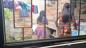 Hot Housewives Turn Laundry Time into Steamy Homemade Porn Sessions as Slutty Amateurs