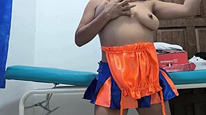 During work hours he records himself inserting an anal plug.