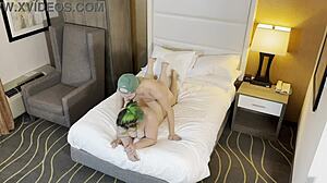 This very sexy green-haired goth bends over for hardcore fucking in her big ass and tight pussy.