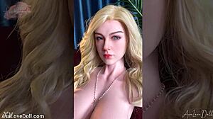 Lubby blonde displays attractive form