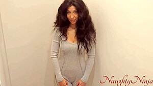 Neighbor craves artificial insemination but ends up with squirting creampie from big cock pov ride