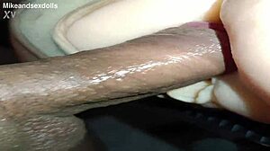 Quick anal fuck with candy in beige panties on desk. Homemade creampie drips from gaping asshole.