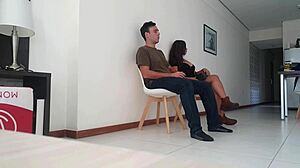 Teen Amateur Gives Blowjob And Sucks In Public Hospital Setting