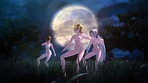 Kagamine Rin Meiko Haku in Full Nude Mod