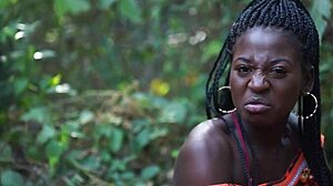 Ebony group dives into pussy licking and doggystyle fucking in a wild threesome.