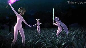 Kagamine Rin Meiko Haku in Full Nude Mod