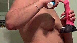 Anal inserts with different sex toys a mature brunette with a beautiful butt in nylon pantyhose under a short skirt fucks her hairy asshole home fetish masturbation amateur