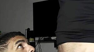 o amigo do meu irmão vestiu uma calcinha e pediu para fuder ele com força in interracial anal lingerie action with brazilian assfucking