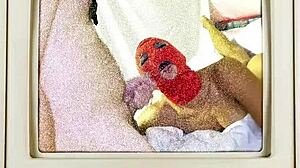 michelle anderson got a deep creampie in missionary with vibrator play and moaning. close-up shots showed her spreading in latex gloves.