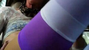 Casual tale of big shemale stroking her monster cock in solo masturbation session