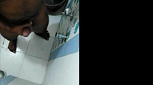 Vid shows Sama getting ready for a solo bath with some jerking action in the tub