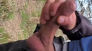 Dick Flash Outdoor Masturbation With Distant Ladies Watching