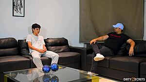 Brunette Amateur Rides Cock In Doggystyle And Cowgirl With Cumshot After Fucking Boss's Stepson