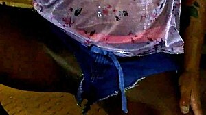 Hotpants and shiny pantyhose