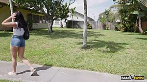 oh man, thirsty brunette dre delevingne milks that huge dick dry, swallows every cum drop... wow