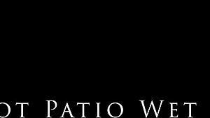 Erotique Entertainment - free promo ErotiqueFetish threesome two amateur girls one big dick outdoor footjobs barefoot patio wet dreams starring Eric John