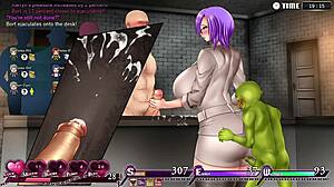 In kp 8, the lustful statue path involves BIG TITS and monster cock in anime prison game.