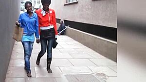 Ebony Amateurs' Steamy Shower Turns Rough