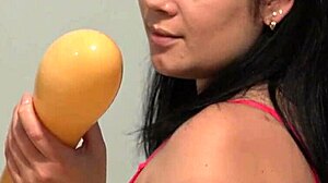 Hey, I picked this large toy to stretch my hairy asshole as a milf in homemade action.