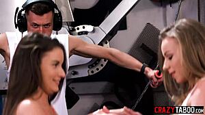 Hardcore Anal Threesome Featuring Big Cock Coach With Petite Babes Anita Bellini And Angel Emily