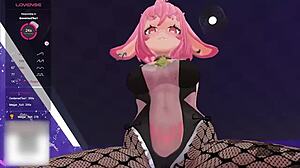 bunny girl bartender serves your cock in anime hentai roleplay reality