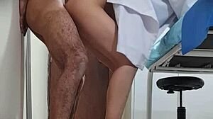 sexy mexican doctor nataly gets fucked doggystyle during work on hidden cam