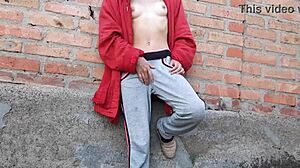 Will neighbors spot me masturbating pussy in yard garden?