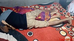 Red Saree Indian Bengali Wife Gets Fucked In Doggystyle And Handjob By Localsex31 On Webcam