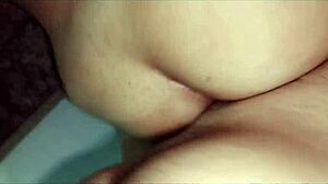 Putita cachonda stays home alone and padrino arrives to fuck her ass