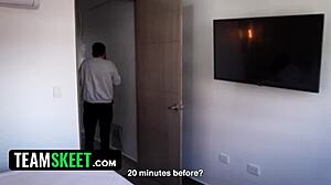 Whoa, that big titty Colombian stepsister moans loud getting fucked by huge dick 😩🍆