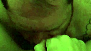 Wife's pussy rubbed while I jack off leads to creampie cleanup and sucking cum from her fresh fucked hole