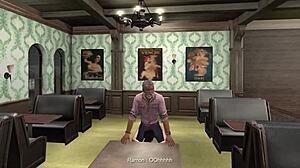 Young Girl Experiences Old Grandfather's Touch in Second Life Episode 8 at Karaoke