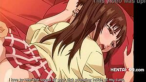 Big tits idol lookalike sneaks cheating sex while husband naps in hentai anime