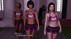 Hey, in Being a Dik episode 47, I sneak out of the preps party with the busty redhead Sage.