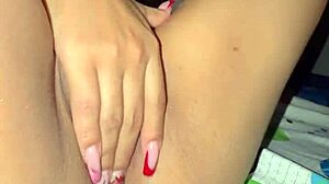 Pendeja Sends Masturbation Video To Friend In Panties And Lingerie With Sexy Colombian Legs And Dirty Talk