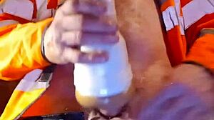 why is daddy wanking in his truck like that?