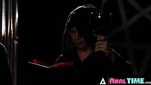 hey busty satanic lily lane gets all her holes banged in hard gangbang with anal double penetration and deepthroat gagging 😈🍑