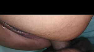 Putita cachonda stays home alone and padrino arrives to fuck her ass