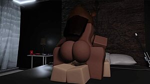 Bear girl dominating her boyfriend's monster cock with femdom moves 😈🍆