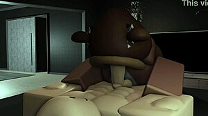 Bear girl dominating her boyfriend's monster cock with femdom moves 😈🍆