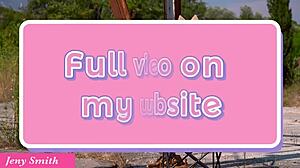 Jeny Smith Locked Herself With Timer Lock Padlock To Play In Bucolic Place