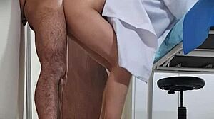 sexy mexican doctor nataly gets fucked doggystyle during work on hidden cam