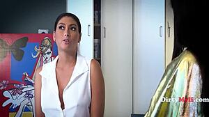 Spooky Spooning With Busty Ebony Milf August Skye