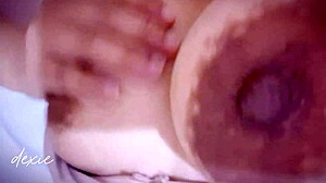 solo curvy babe with big natural tits gets wet and horny in the morning