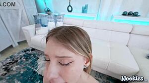 melody marks hardcore pov cumshot on braces from nookies