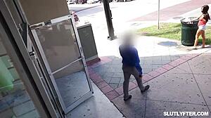 Undercover Santa Meets Katya Rodriguez in Shop