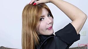 100% anal with ruiva rabuda maite sasdelli. little devils 55 shows redhead big ass gaping and creampie from monster clit and big pussy.