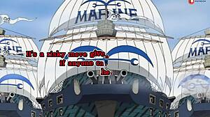 One Piece's Nico Robin Gets Naughty Titty Fucking A Marine In Hentai