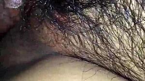 this thick hairy pussy bitch cravin dick hungrily oops enjoyin it wet and juicy